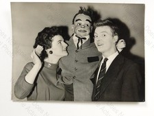 Ventriloquist Denis Holm June Saunders James Green Dummy BBC TV 1955 VTG Photo