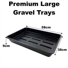 Large Premium 58cm Solid Seed Gravel Tray No Drainage Holes Strong Long Life