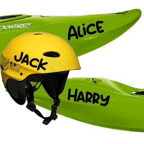 Personalised kayak name - x,