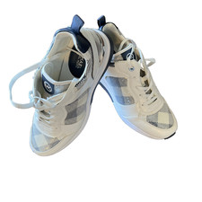 Michael Kors Crista Trainer Sequin Gingham Lace Up Sneakers MSRP: $265.00