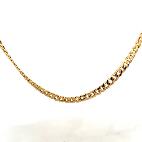 9ct yellow gold curb chain