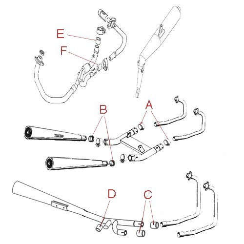 Exhaust joint 5x60x27mm - joint, 54.5x60x27mm