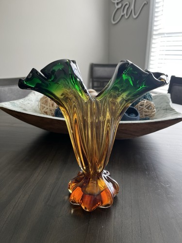 Murano double epergne italian - murano,