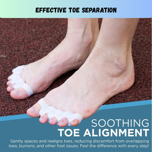 Silicone toe separator gel - 2-4,