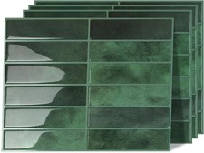 Hode Green Peel and Stick Wall Tiles, Brick Self 23x29cm, 