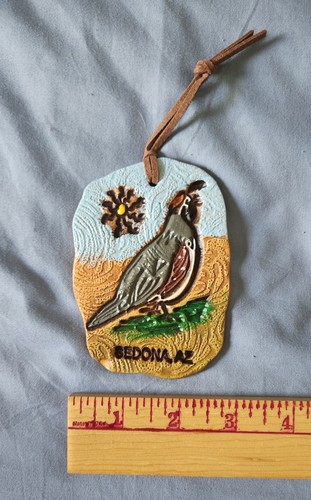 Clay ornament gambel - gambel's, quail