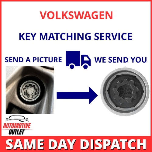 Locking wheel nut key for - for, vw