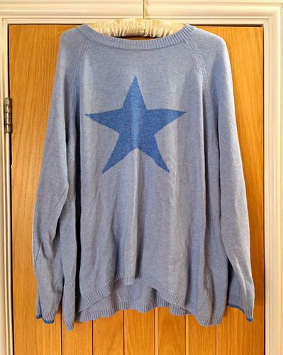 Luella cashmere blue star knit - blue,