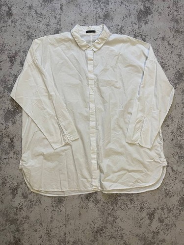 Oska white oversized blouse - white,