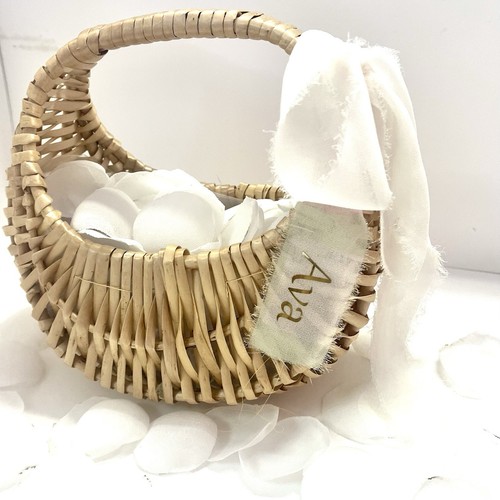 Flower girl basket with - flower,