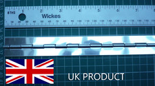 Stainless Steel Piano Hinge 25mm/1" Open Width Undrilled UK Product Per 6" 150mm