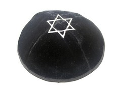 Black Star Of David Velvet