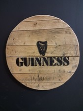 Guinness Barrel Lid Sign. Bar