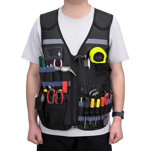 Electrician tool vest - electrician,