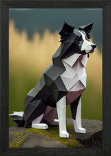 Border Collie Framed Wall Art