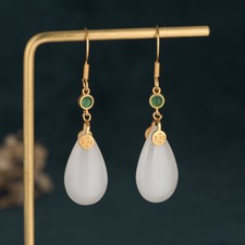 White Natural Jade Water drop