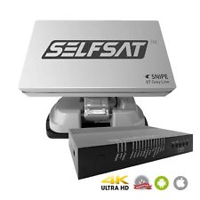 Selfsat SNIPE 3 BT Grey Line Single LNB Caravan Satellite Dish iOS Android App