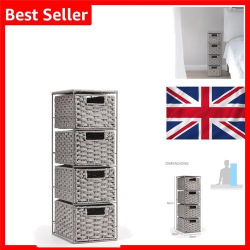 Wicker drawer storage unit - storage,