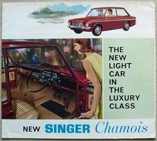 SINGER CHAMOIS Car Sales Brochure c1965 #1126/H 1/104/53.5