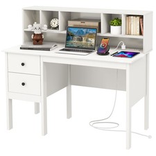 Computer desk with hutch 120cm - desk,