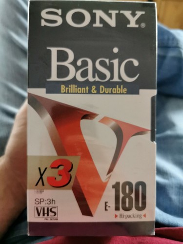 Sony 180 3 - blank, vhs
