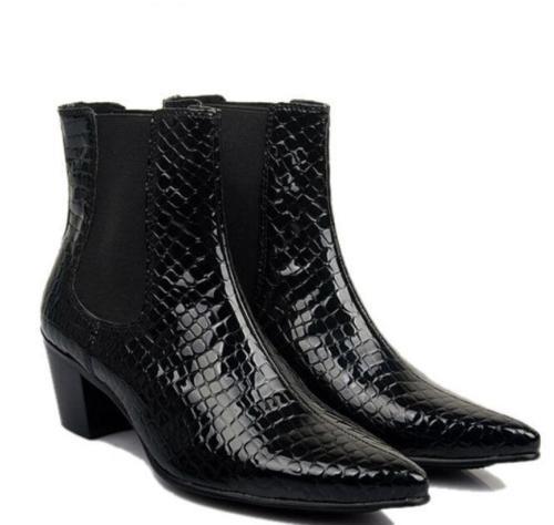 Mens real leather pointy - mens, boots
