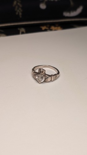 Vintage sterling silver clear - vintage,