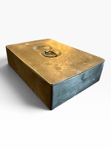 Antique pewter snuff box - antique,