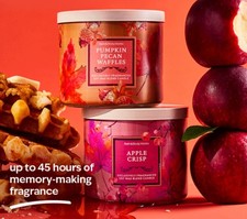REDUCED TO CLEAR ‼️NEW 2025 🍁Bath And Body Works 3 Wick Candle Autumn Fall