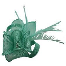Ladies Small Fascinator Brooch Clip Flower Headpiece Wedding Race Party Ascot UK