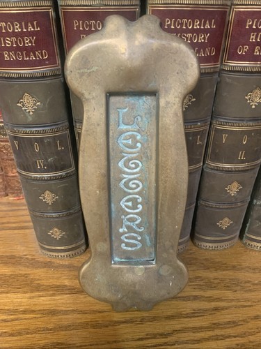 Vintage brass letter - brass,