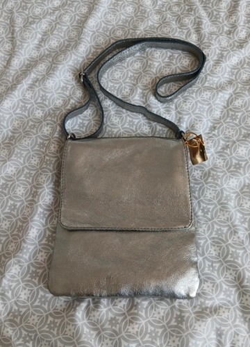 Borse pelle silver metallic - borse,