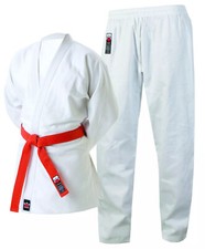 Cimac Adult Judo Gi 13oz Suit White 350g Uniform + White Belt