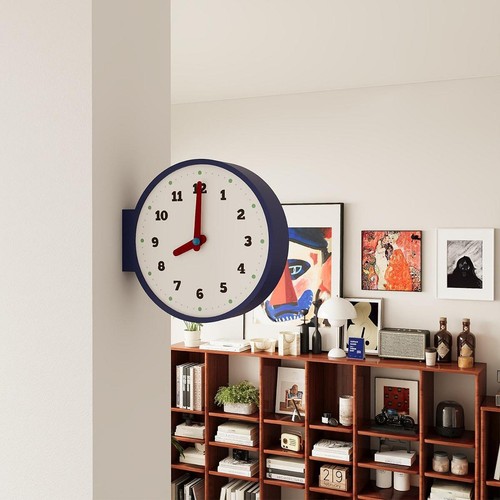 Corner wall clock decorative - clock,