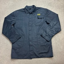 French Jacket Adult Large Blue VTG Work Wear Chore Utility Outdoor Military Men