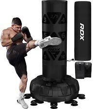 RDX Freestanding Punching Bag with Gloves Leather Punch Bag Heavy Pedestal Bag
