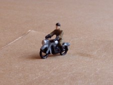 P&D Marsh N Gauge N Scale X75 1950's Motorcycle and rider PAINTED & finished