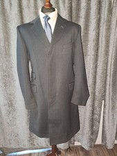 EDE & RAVENSCROFT COVERT COAT , GREY WOOL LOVAT , 42R PLEASE READ DESCRIPTION