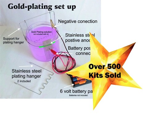 Gold plating kit - gold, (battery)