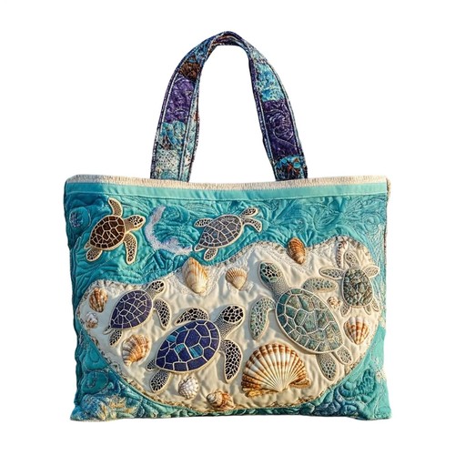 Vintage quilted tote - bag, women
