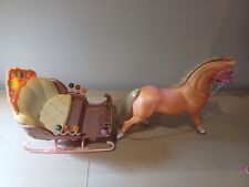 Barbie Nutcracker Marzipan And The Candy Sleigh 2001 Mattel Horse Carriage