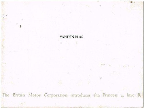 Vanden plas princess - plas,