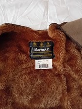 Barbour A295 Warm Pile Lining  Size 44