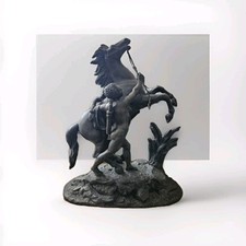 Guillaume Coustou, Cheval de Marly, Spelter Sculpture, signature inscribed