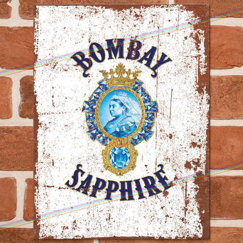 Bombay sapphire metal signs - metal,