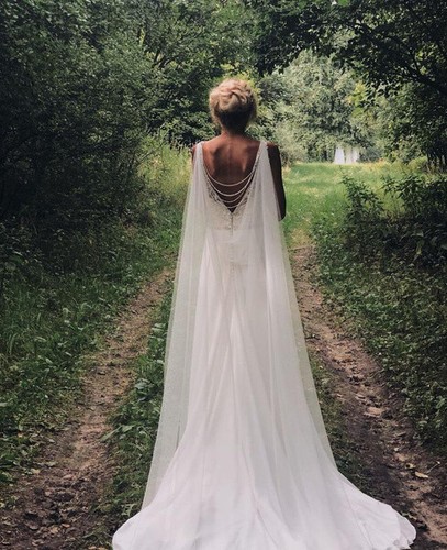 Wedding cape bridal - -,