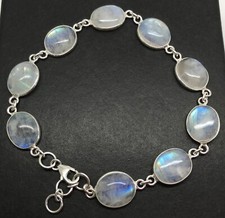 Rainbow moonstone oval