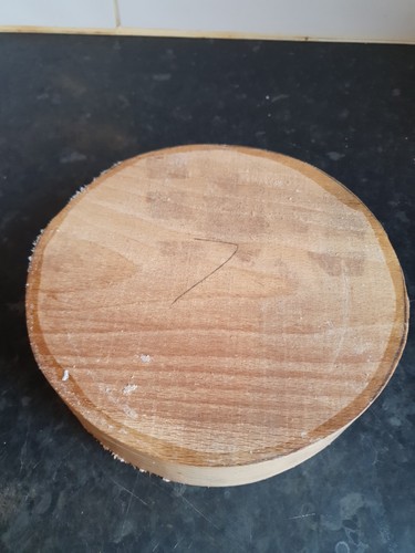 Beech bowl blank 7x1 inch - blank, 7x1¾