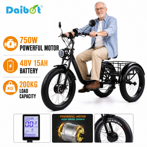 Fat tire daibot 750w - fat,