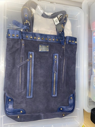 River island navy - river, suede